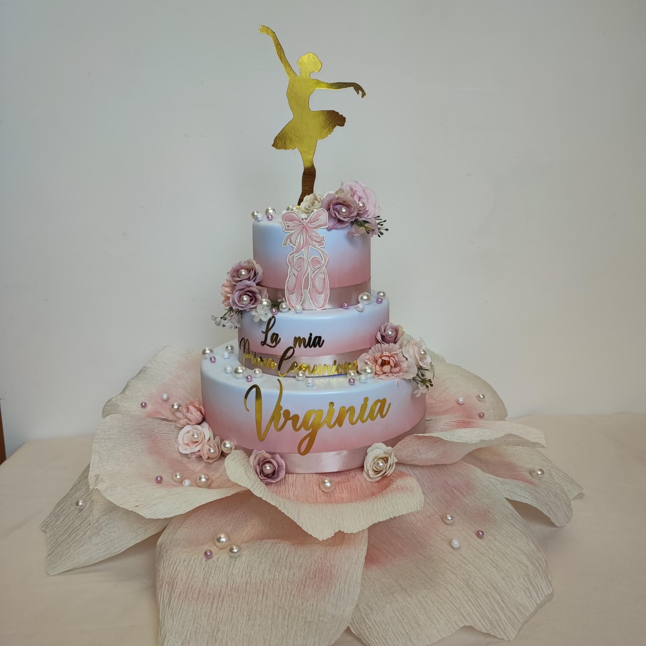 Torta per la Prima Comunione di Virgina