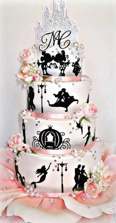 Torta di compleanno con i personaggi della Disney